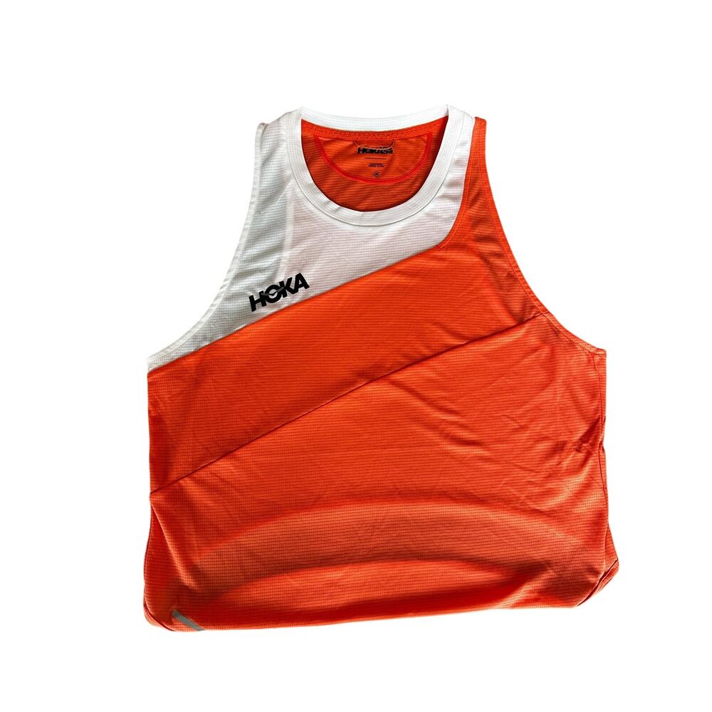 Hoka One Womens Medium Glide lightweight Breathable Athletic tank Athleisure